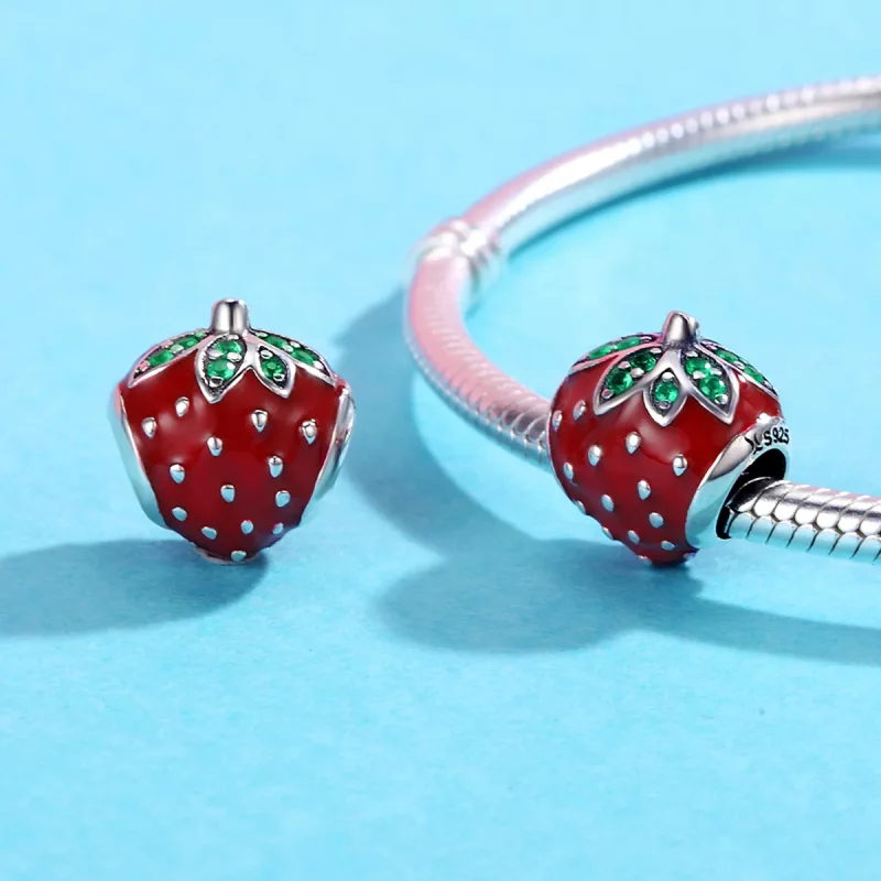 (imagen para) Pandora Style Plata Fresa Encanto - SCC369 - Ver 5