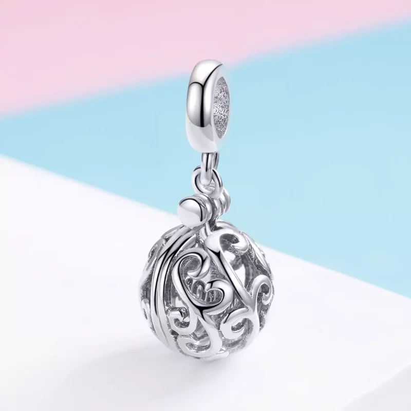 (imagen para) Pandora Style Plata Gartitud para Mamá Colgante - SCC1008 - Ver 2