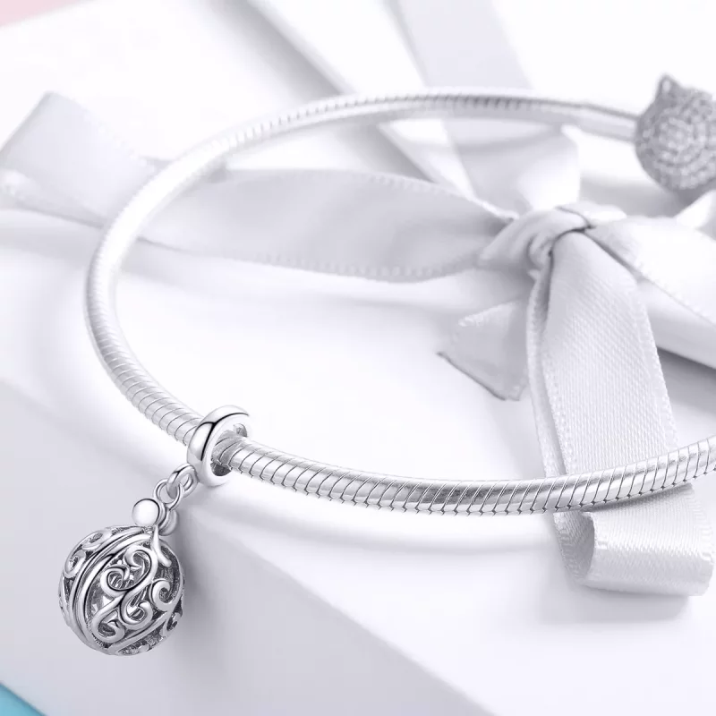 (imagen para) Pandora Style Plata Gartitud para Mamá Colgante - SCC1008 - Ver 3