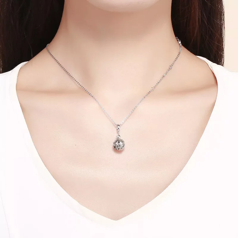 (imagen para) Pandora Style Plata Gartitud para Mamá Colgante - SCC1008 - Ver 5