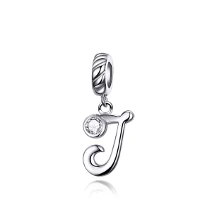 (imagen para) Pandora Style Plata Letra J Colgante - SCC1183-J