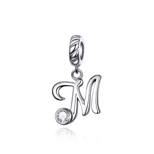 (imagen para) Pandora Style Plata Letra M Colgante - SCC1183-M