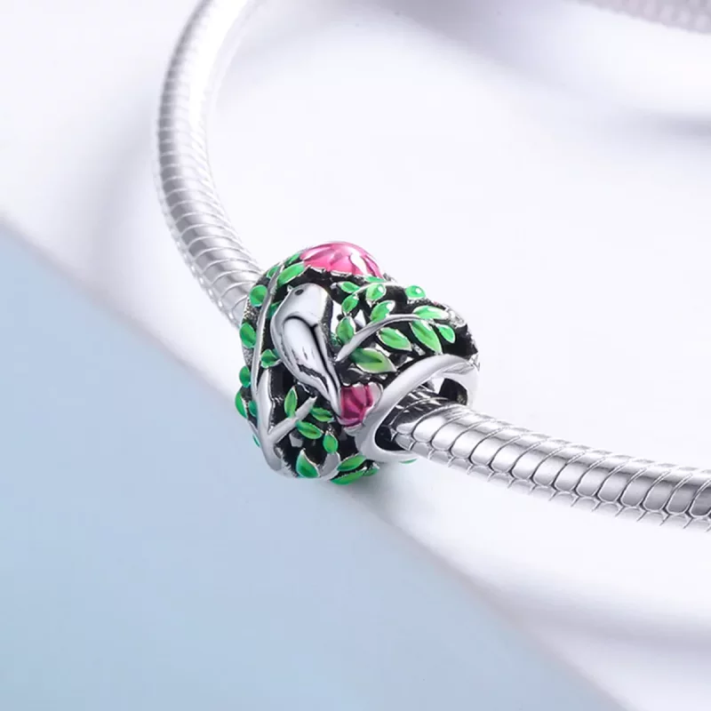 (imagen para) Pandora Style Plata Pájaros en el Encanto del Bosque - SCC647 - Ver 4