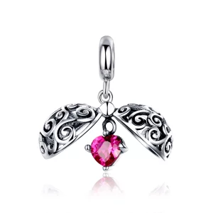 (imagen para) Pendiente colgante de estilo Pandora en plata con diseño de fruta secreta - SCC1114