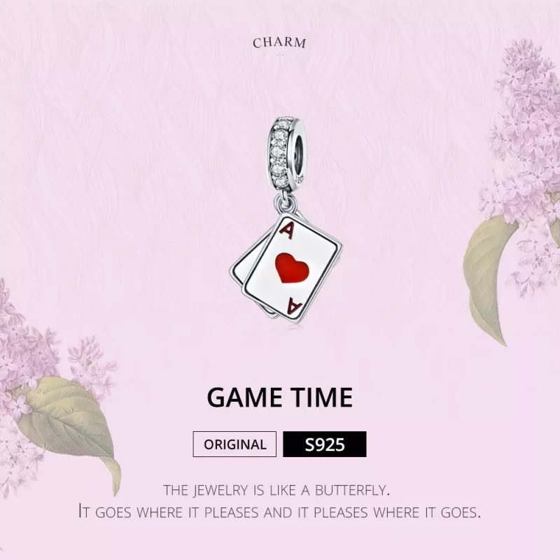 (imagen para) Pulsera de estilo Pandora en plata con colgante de Game Time - SCC1172 - Ver 2