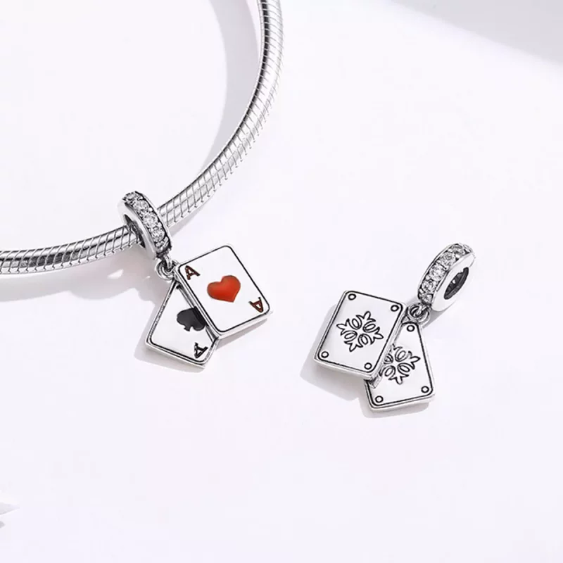 (imagen para) Pulsera de estilo Pandora en plata con colgante de Game Time - SCC1172 - Ver 4