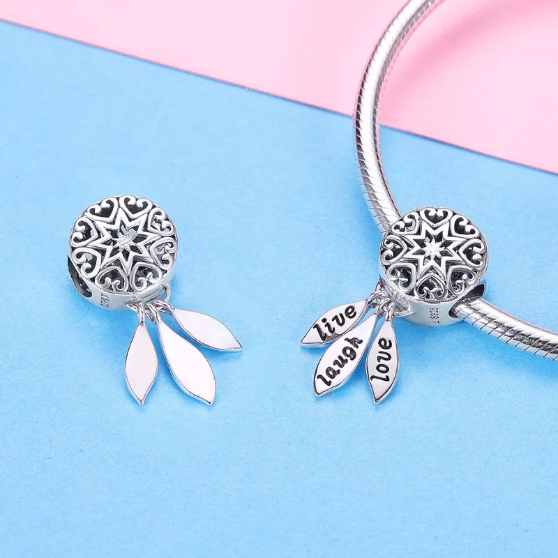 (imagen para) Pulsera de estilo Pandora en plata con el charm de la vida - SCC1128 - Ver 3