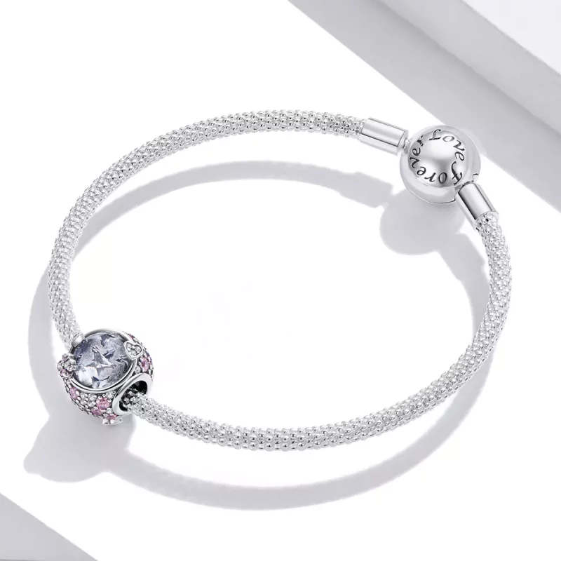 (imagen para) Pulsera de plata al estilo Pandora con encanto dulce - SCC1809 - Ver 3