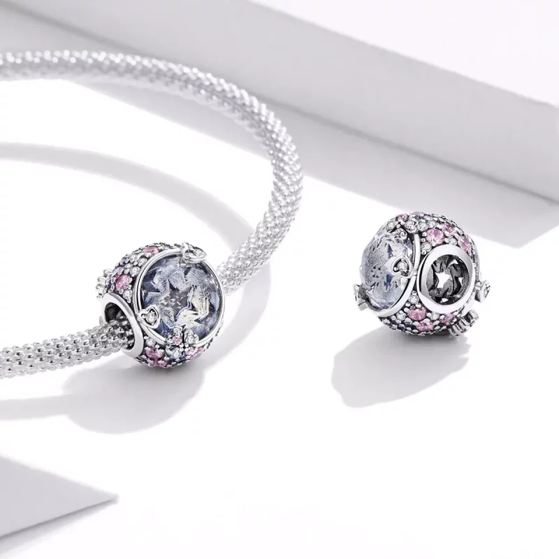 (imagen para) Pulsera de plata al estilo Pandora con encanto dulce - SCC1809 - Ver 4