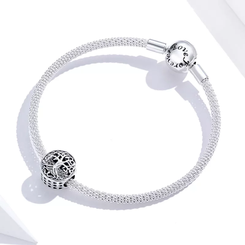 (imagen para) Pulsera de plata con amuleto de árbol de la vida estilo Pandora - SCC1457 - Ver 2