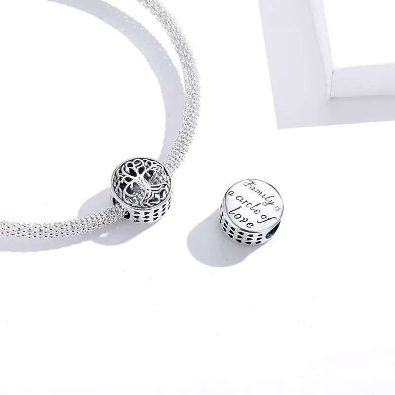 (imagen para) Pulsera de plata con amuleto de árbol de la vida estilo Pandora - SCC1457 - Ver 3
