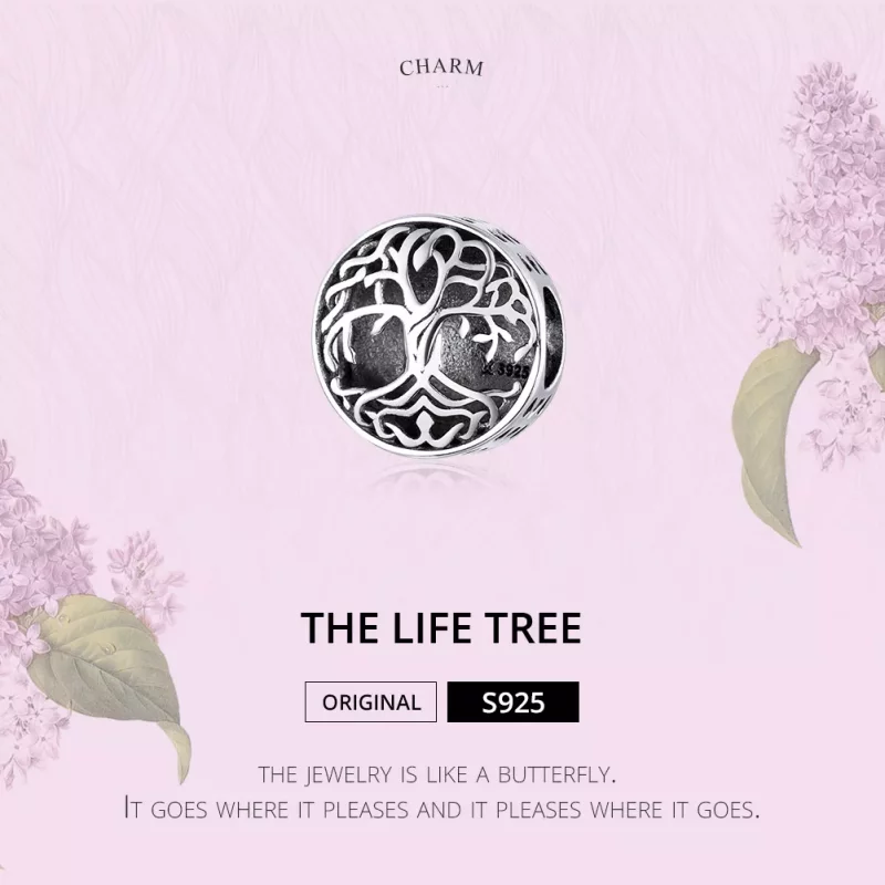 (imagen para) Pulsera de plata con amuleto de árbol de la vida estilo Pandora - SCC1457 - Ver 6