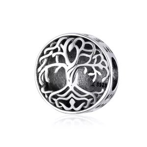 (imagen para) Pulsera de plata con amuleto de árbol de la vida estilo Pandora - SCC1457