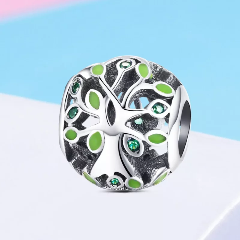 (imagen para) Pulsera estilo Pandora con dije de plata Árbol de la Vida - SCC994 - Ver 2