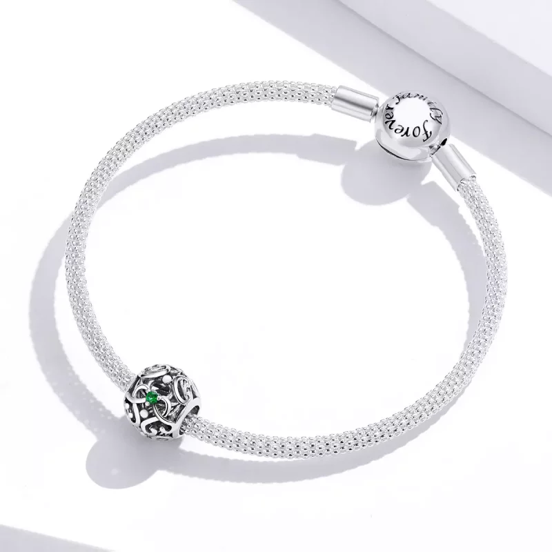 (imagen para) Pulsera estilo Pandora con encanto de cruz vintage en plata - SCC1511 - Ver 3