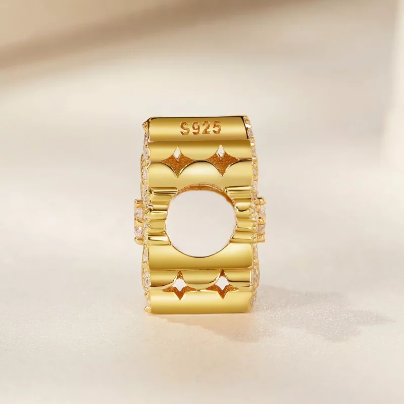 (imagen para) Pulsera estilo Pandora con encanto de hoja de arce - BSC673 - Ver 3