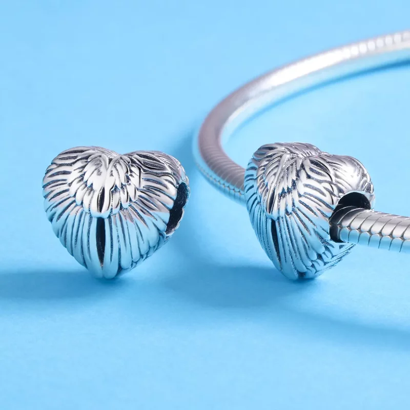 (imagen para) Pulsera estilo Pandora con encanto protector de belleza plateado - SCC780 - Ver 4