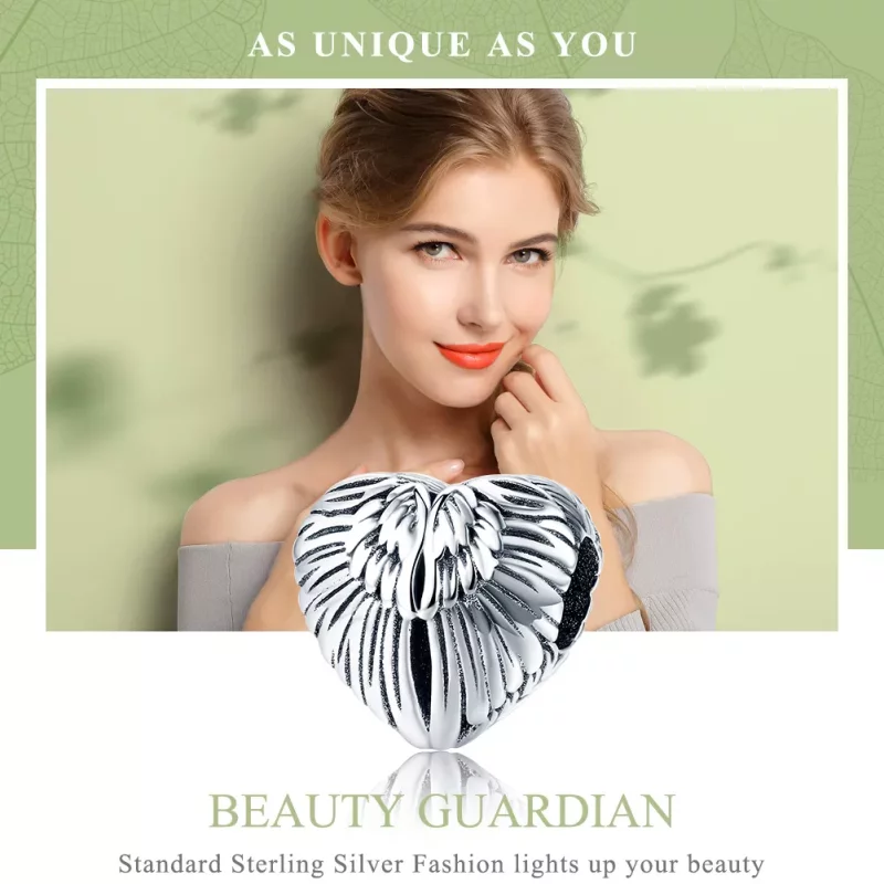 (imagen para) Pulsera estilo Pandora con encanto protector de belleza plateado - SCC780 - Ver 6