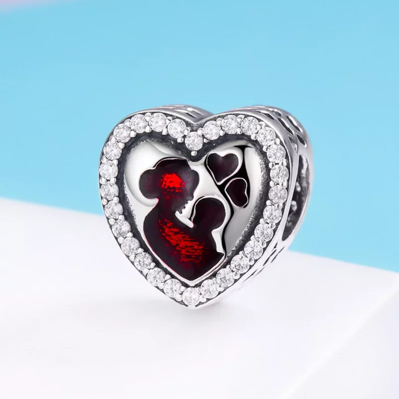 (imagen para) Pulsera estilo Pandora de plata con dije de Mamá y Hijo - SCC634 - Ver 5