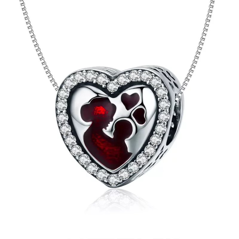 (imagen para) Pulsera estilo Pandora de plata con dije de Mamá y Hijo - SCC634 - Ver 7