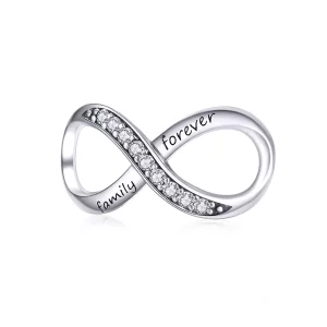 Charm Plata Estilo Pandora Familia Eterna - SCC1146 (imagen para) Charm Plata Estilo Pandora Familia Eterna - SCC1146