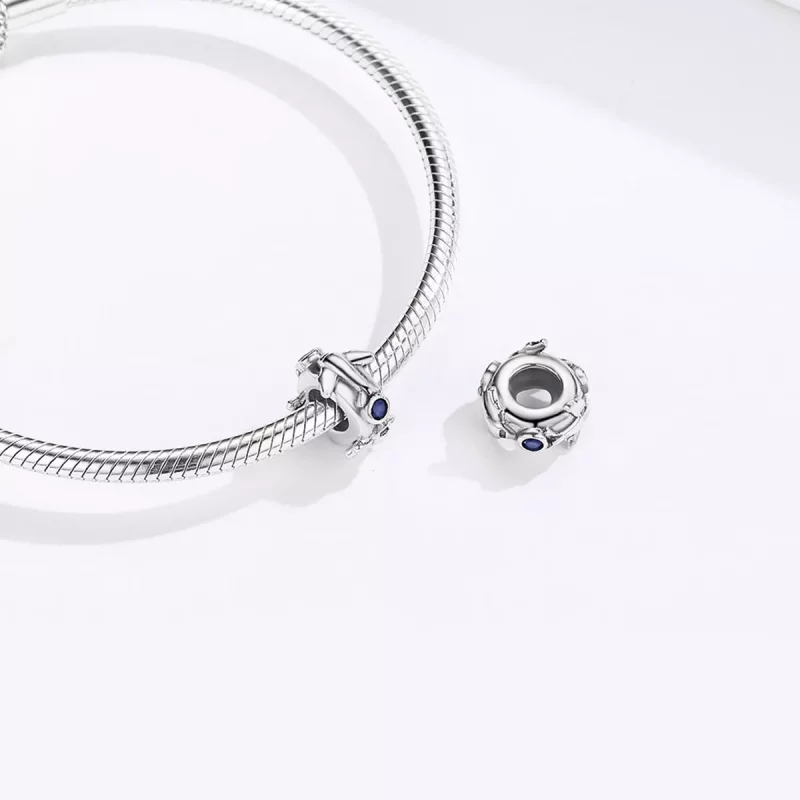 (imagen para) Spacer de plata estilo Pandora Faraway - SCC1235 - Ver 4