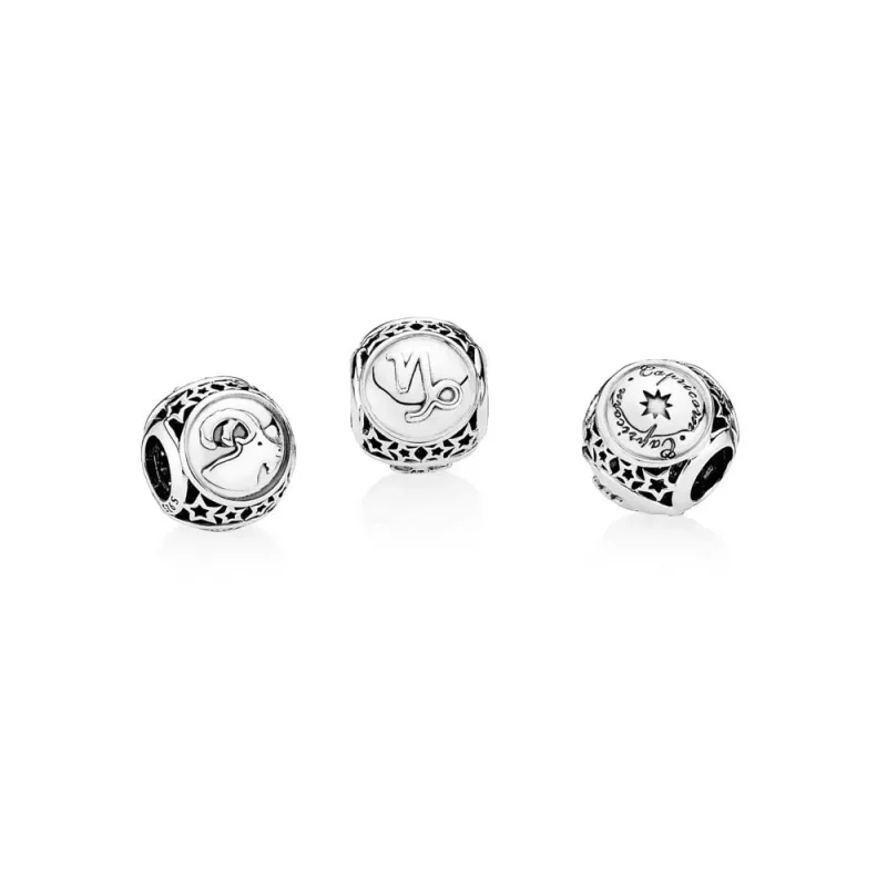 (imagen para) Charm Signo Capricornio con estrellas - PANDORA - Ver 2