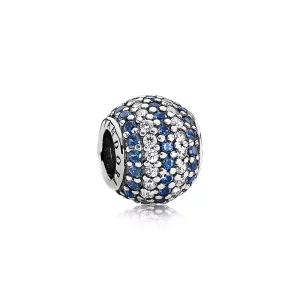 Charm Pavé Rayas Azules - PANDORA (imagen para) Charm Pavé Rayas Azules - PANDORA