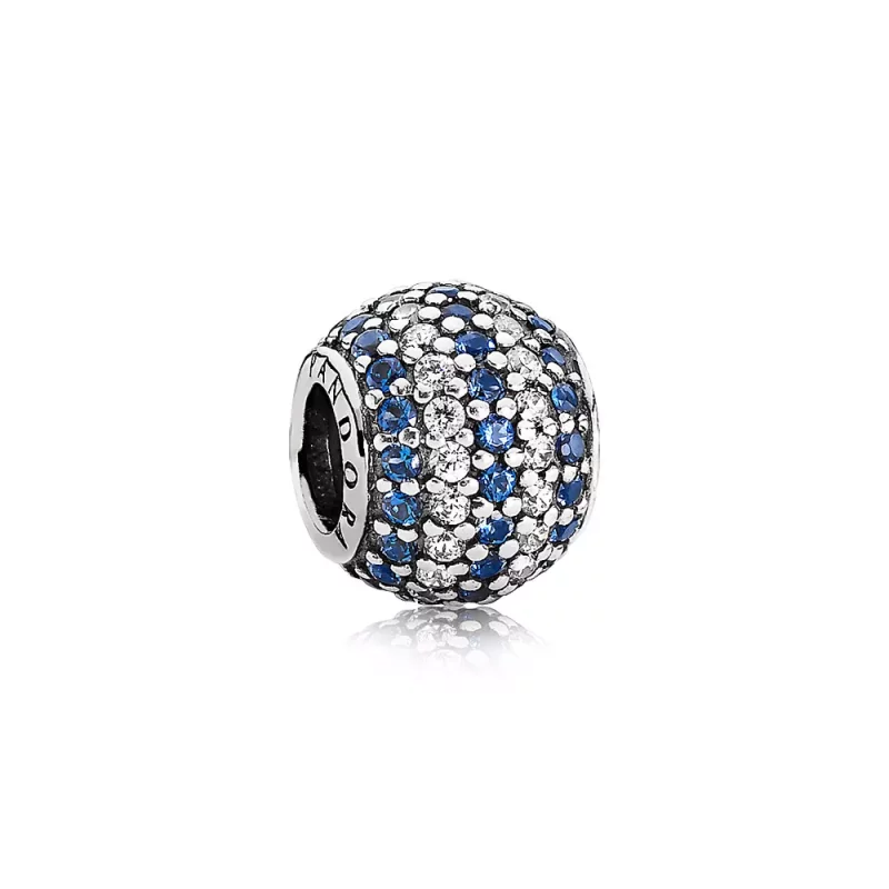 (imagen para) Charm Pav&eacute; Rayas Azules - PANDORA