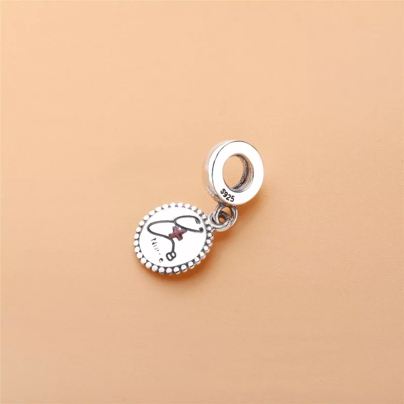 (imagen para) Charm colgante en plata de ley enfermera PANDORA - Ver 3