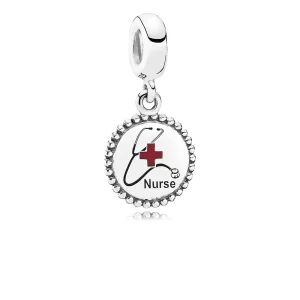 (imagen para) Charm colgante en plata de ley enfermera PANDORA