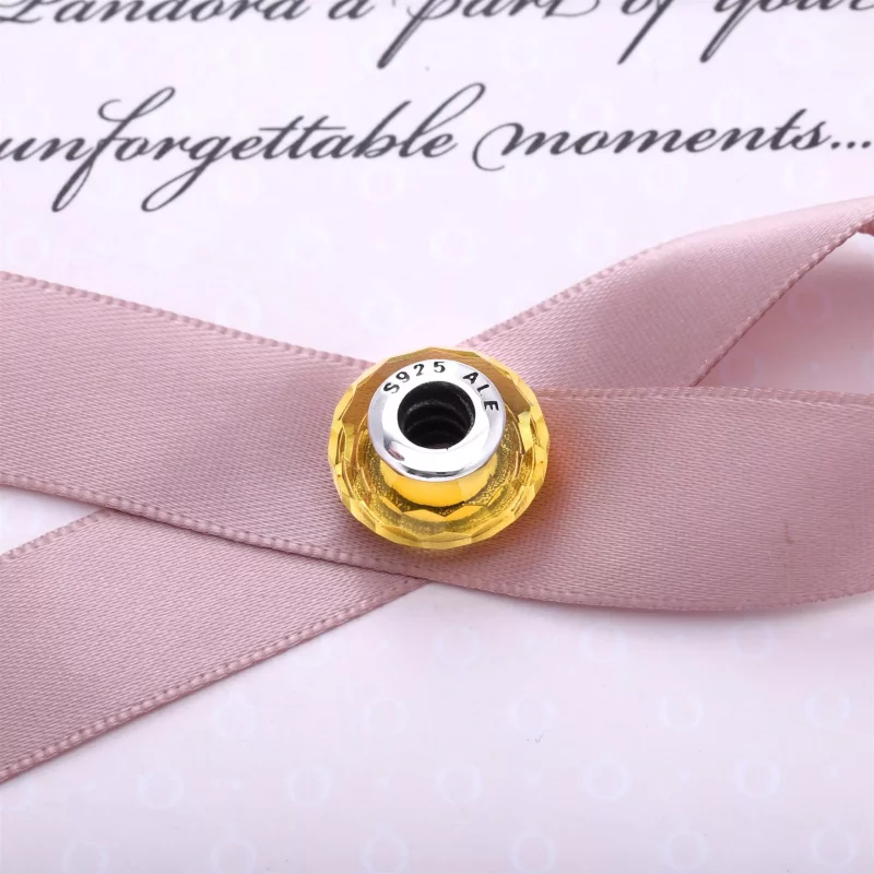 (imagen para) Charm Oro de Cristal Facetado - PANDORA - Ver 3
