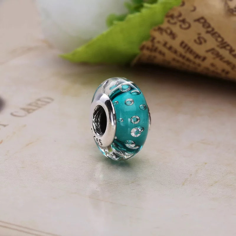 (imagen para) Charm Burbujas cristal blanco - PANDORA - Ver 2