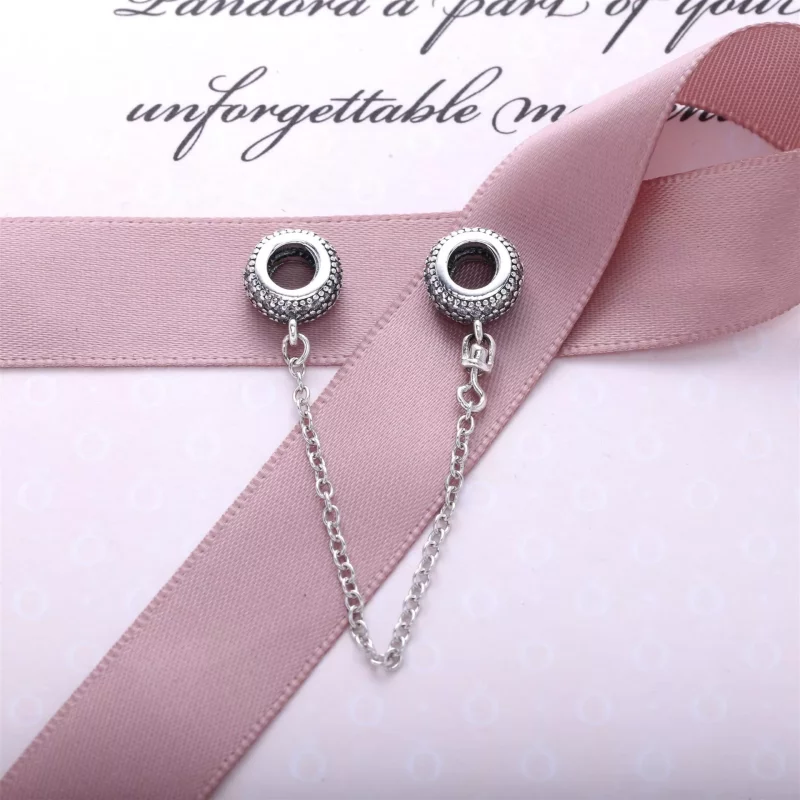 (imagen para) Cadena de seguridad Inspiraci&oacute;n pav&eacute; - PANDORA - Ver 2