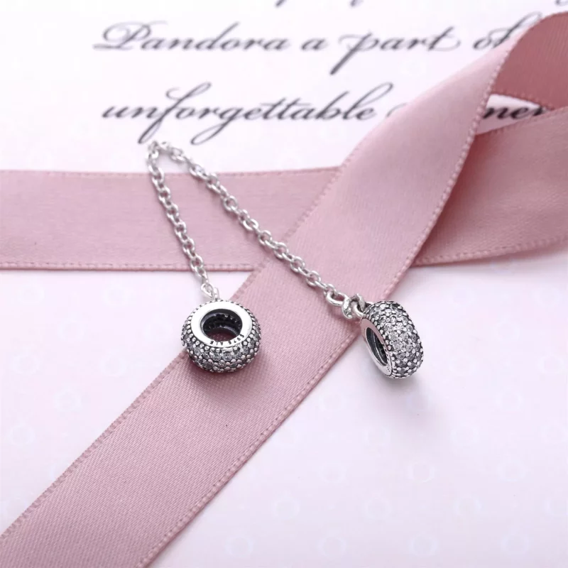 (imagen para) Cadena de seguridad Inspiraci&oacute;n pav&eacute; - PANDORA - Ver 3