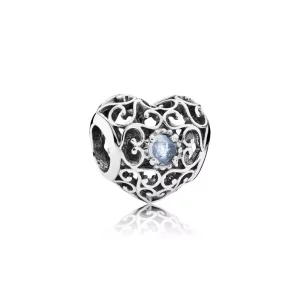 (imagen para) Charm calado Coraz&oacute;n de Marzo - PANDORA