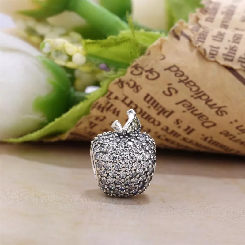 (imagen para) Charm Manzana Roja Pav&eacute; 791485CFR Charms PANDORA - Ver 2