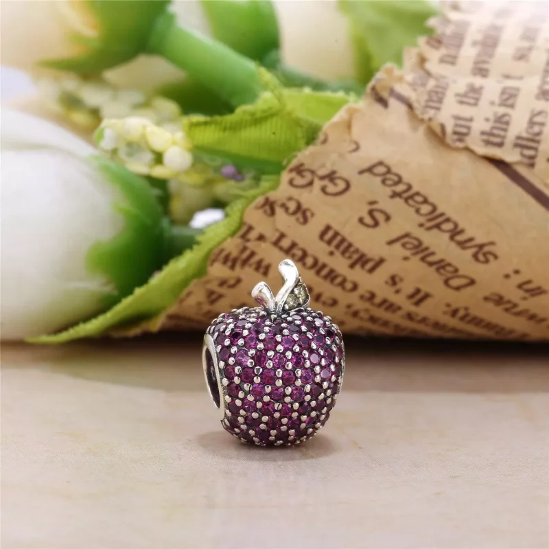 (imagen para) Charm Manzana Roja Pav&eacute; 791485CFR Charms PANDORA - Ver 3