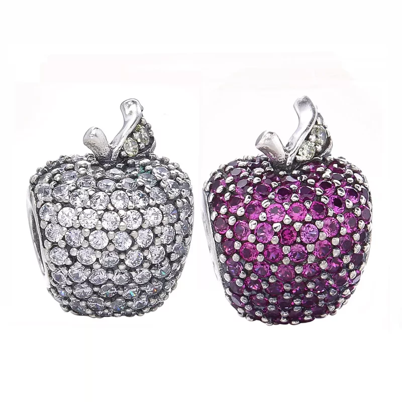 (imagen para) Charm Manzana Roja Pav&eacute; 791485CFR Charms PANDORA - Ver 5