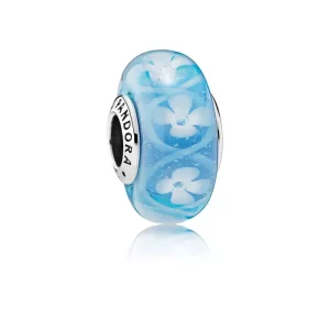(imagen para) Charm cristal de Murano Campo de Flores Azul - PANDORA