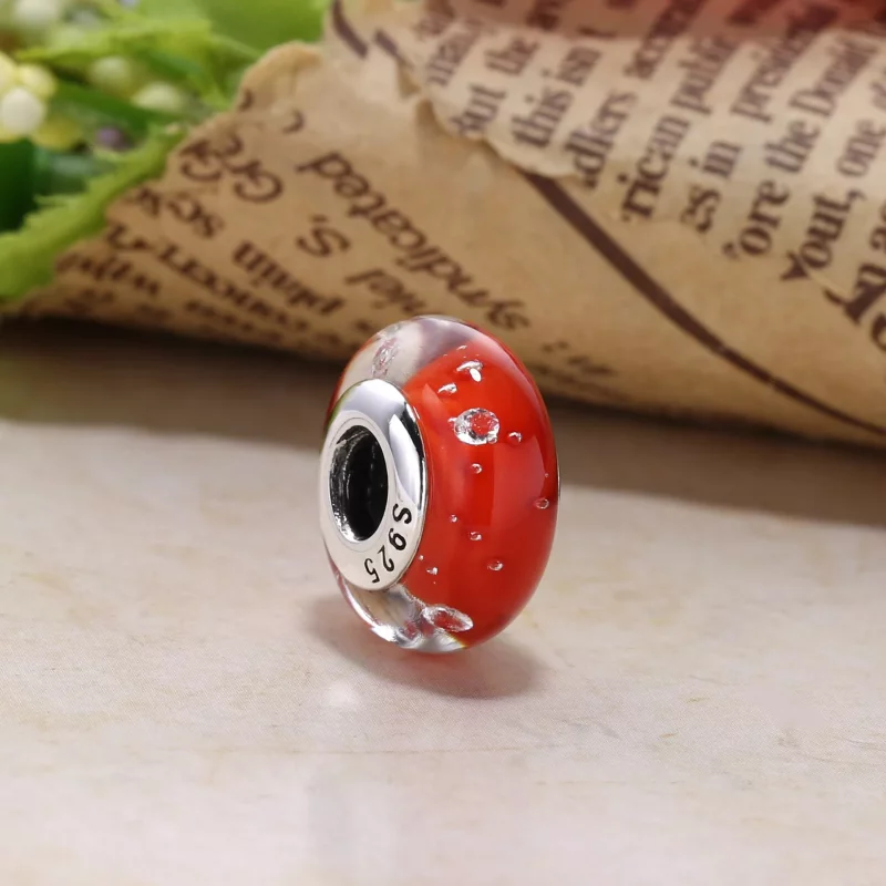 (imagen para) Charm de cristal de Murano abstracto - PANDORA - Ver 6