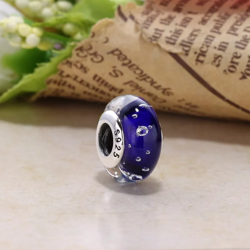 (imagen para) Charm de cristal de Murano abstracto - PANDORA - Ver 9