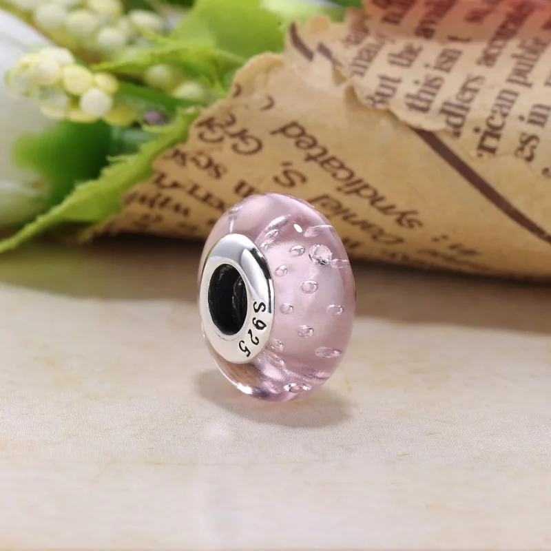 (imagen para) Charm de cristal de Murano abstracto - PANDORA - Ver 10