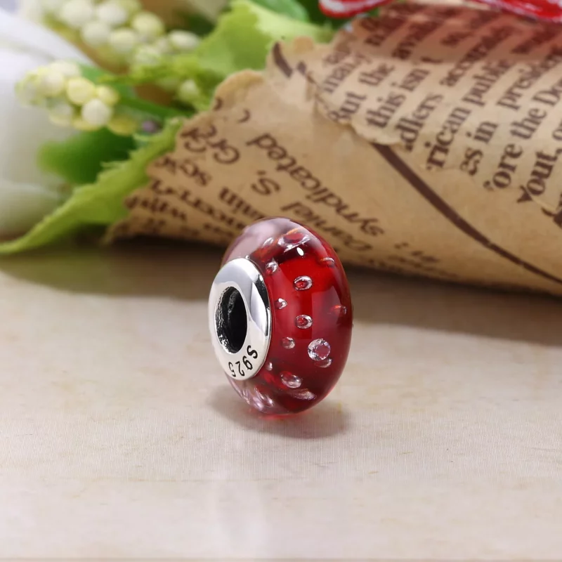 (imagen para) Charm de cristal de Murano abstracto - PANDORA - Ver 11