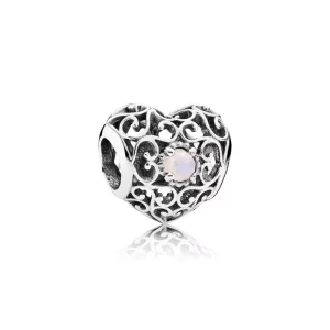 (imagen para) Charm calado Coraz&oacute;n de Octubre - PANDORA