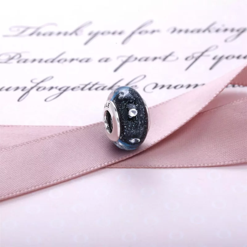 (imagen para) Charm de cristal de Murano abstracto - PANDORA - Ver 3