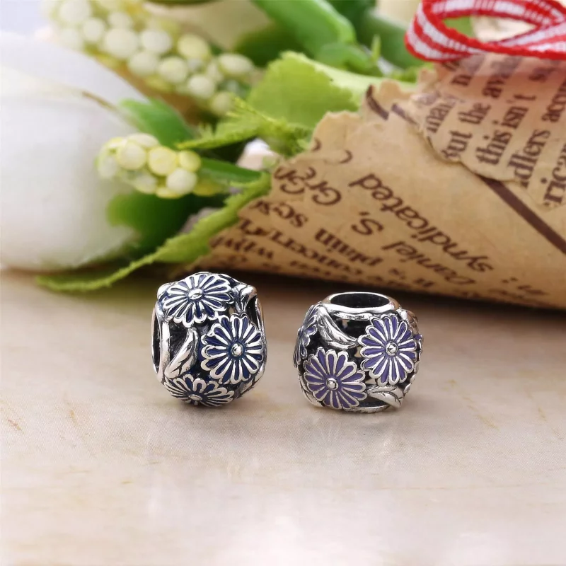 (imagen para) Charm Campo de margaritas moradas - PANDORA - Ver 4