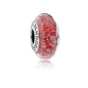 (imagen para) Charm cristal de Murano rojo Brillante 791654 Charms PANDORA