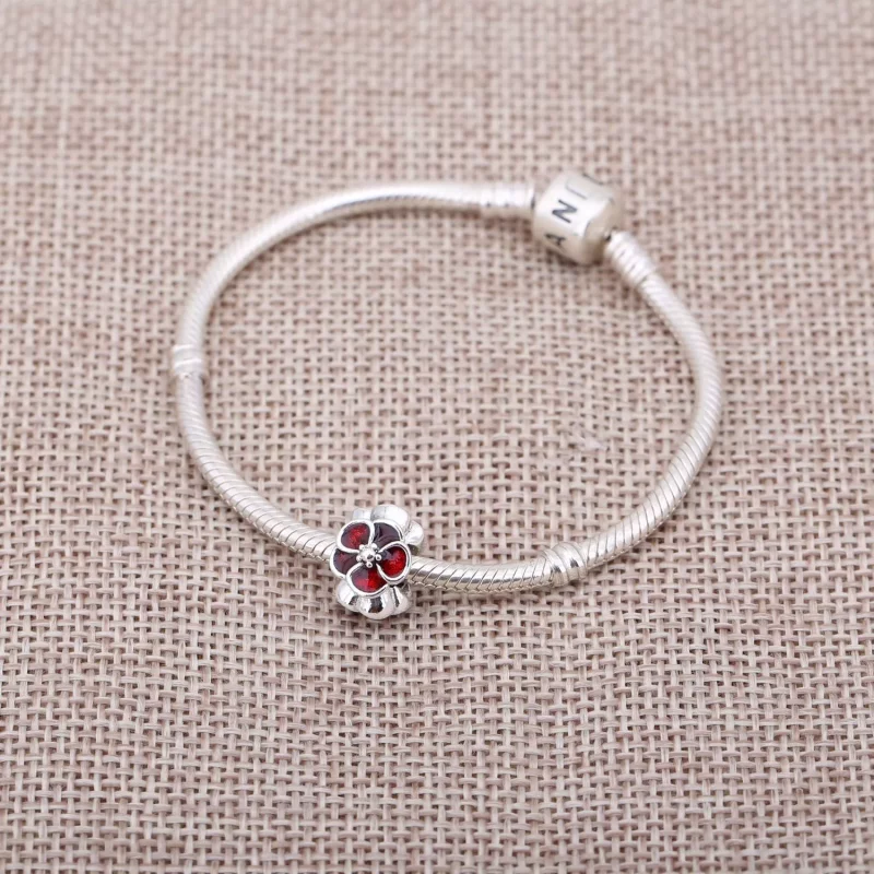 (imagen para) Charm Amapola Rojo - PANDORA - Ver 2
