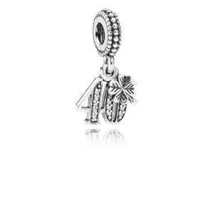 (imagen para) Charm colgante 40 A&ntilde;os de Amor - PANDORA